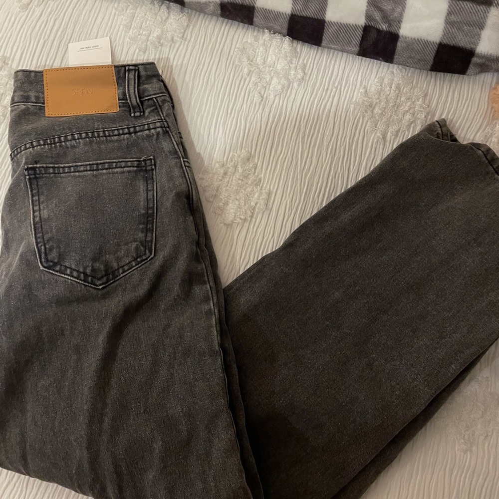 Black High Waisted Mom Jeans